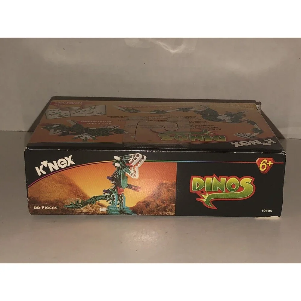 VTG K’NEX DINOS 10405 Building Set 1998 T-Rex Brontosaurus Stegosaurus BRAND NEW